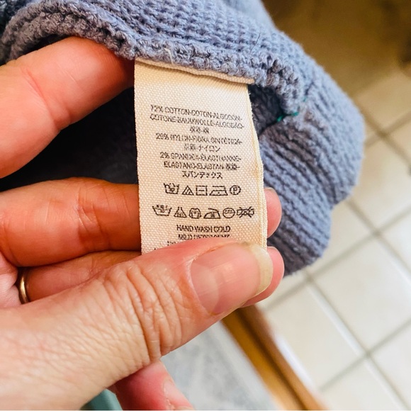 Free People Ottoman Slouchy Tunic Sweater Blue - Picture 12 of 13